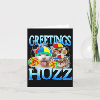 Cat Meme Greetings Huzz Funny Silly Cats Lover Card