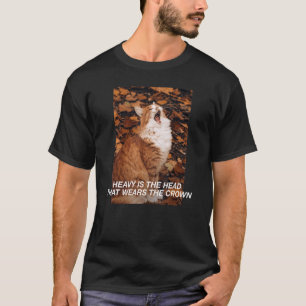 Cat Meme Ironic Sarcastic Weird Joke Dumb Dark Hum T-Shirt