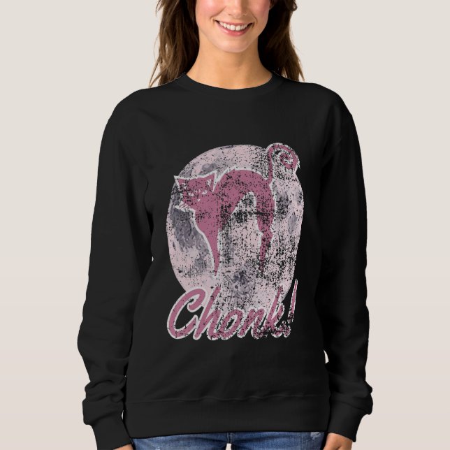 Cat Meme Tee Chonk Grumpy Cats Dad Mum Cat Themed (Front)