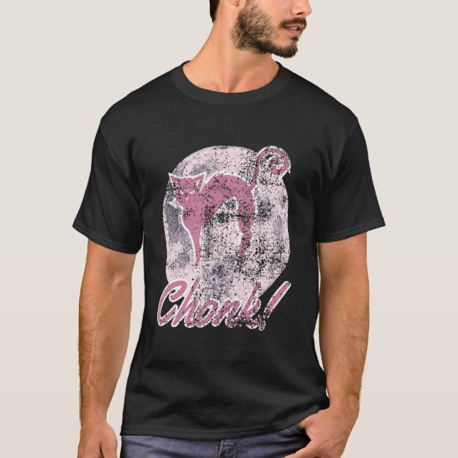 Cat Meme Tee Chonk Grumpy Cats Dad Mum Cat Themed (Front)
