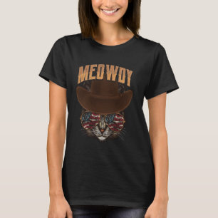 Cat Meme Texas Meowdy Western Cowboy Country Music T-Shirt