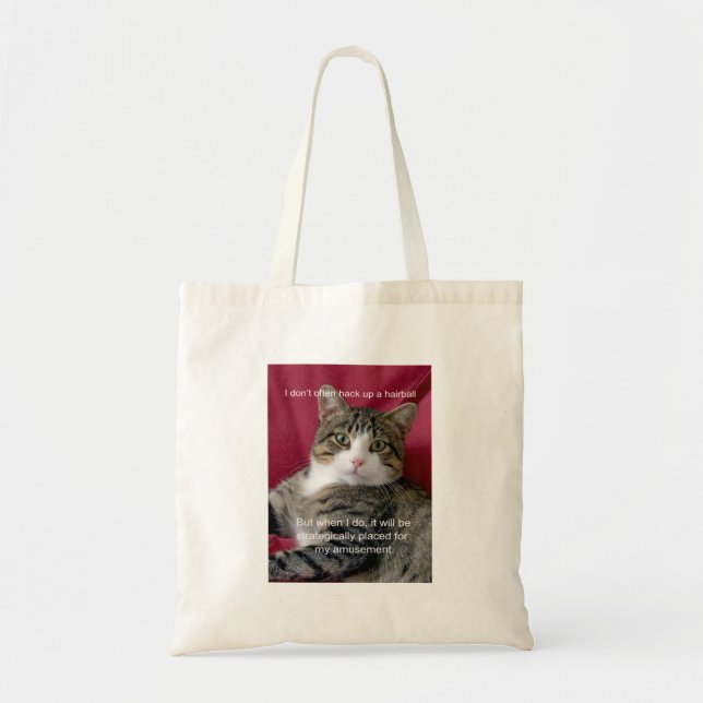 Cat Meme Tote Bag (Front)