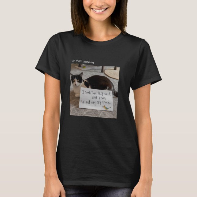 Cat Meme Tshirt Silly Cat Funny Kitty Meow Hiss Ki (Front)
