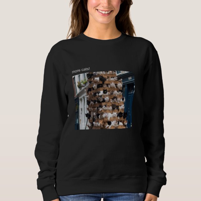 Cat Meme Tshirt Silly Cat Funny Kitty Meow Hiss Ki (Front)