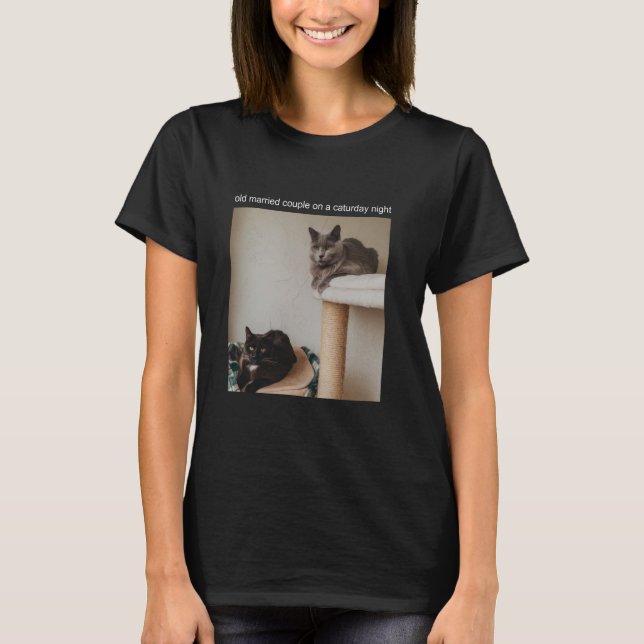 Cat Meme Tshirt Silly Cat Funny Kitty Meow Hiss Ki (Front)