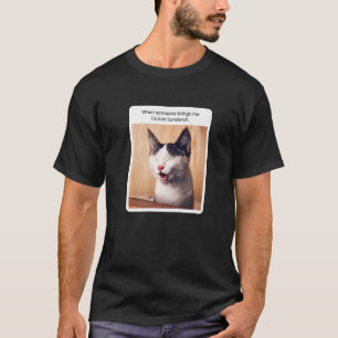 Cat Meme When Someone Brings Me Cuban Sandwich T-Shirt