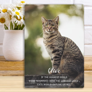 Cat Memorial Gift -Pet Loss Keepsake -Cat Sympathy Plaque