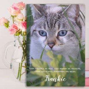 Cat Memorial Gift- Pet Loss Keepsake- Cat Sympathy Plaque