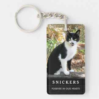 Cat Memorial Keychain - Prayer on Back