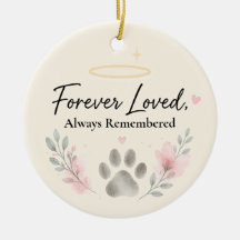 Cat Memorial Ornament – Personalised