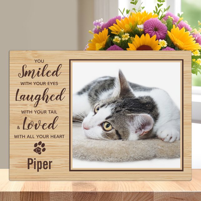 Cat Memorial Pet Loss Photo Plaque (Creator Uploaded)