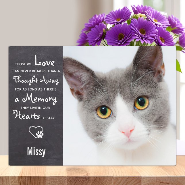 Cat Memorial Remembrance Photo Plaque (Creator Uploaded)