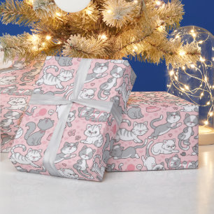 Cat Meow Love Wrapping Paper