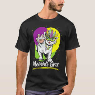 Cat Meowdi Gras Mardi Gras New Orleans Carnival T-Shirt