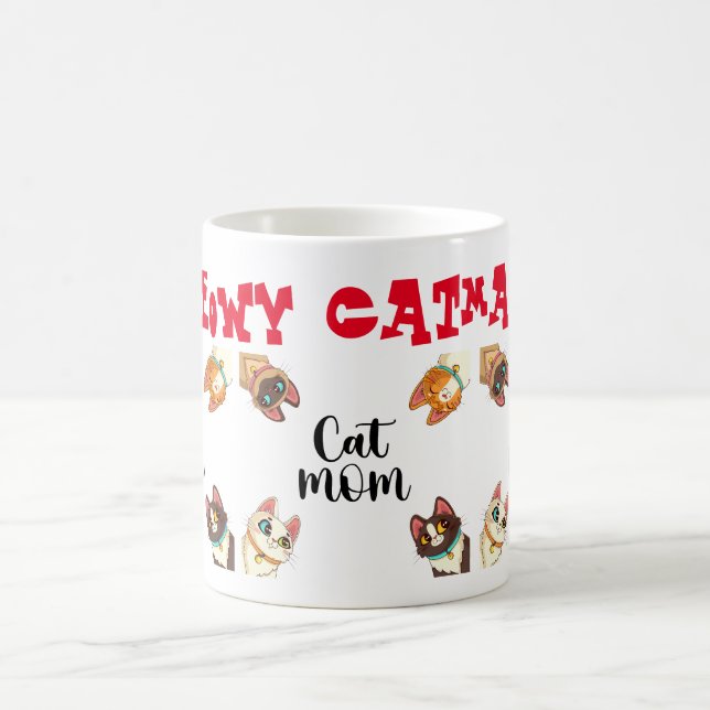 Cat Meowy Catmas  Coffee Mug (Center)