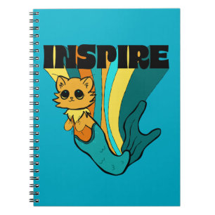 Cat Mermaid ASL Inspire Spiral Photo Notebook