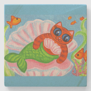 Cat Mermaid Coaster 