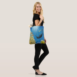 Cat Mermaid Tote Bag