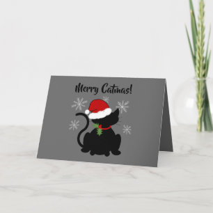 Cat   "Merry Catmas! 5"x7" Christmas Card