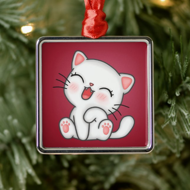 Cat Metal Tree Decoration (Tree)