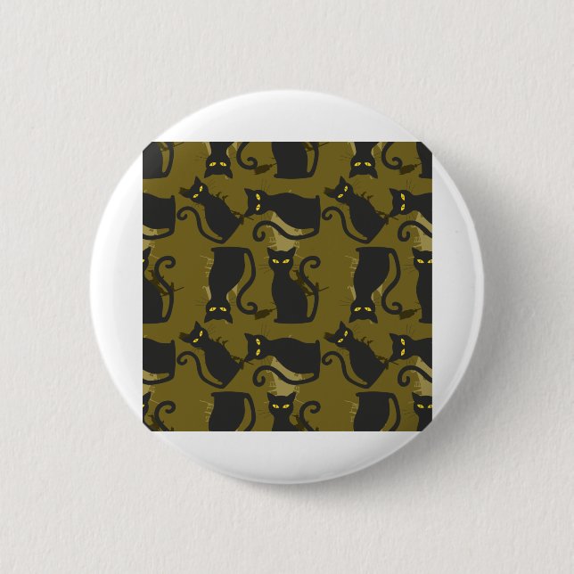 Cat Metallizer Factory Deco Template Tube Art 6 Cm Round Badge (Front)