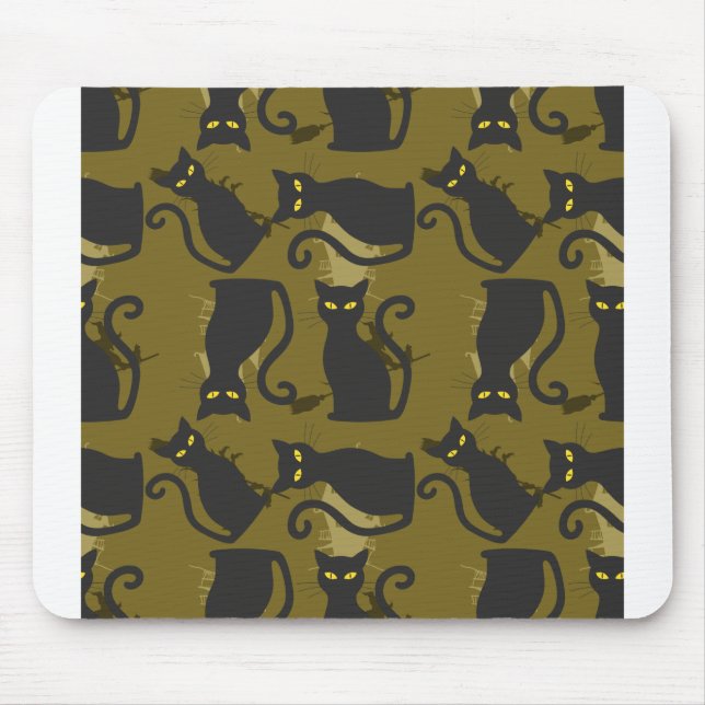 Cat Metallizer Factory Deco Template Tube Art Mouse Mat (Front)