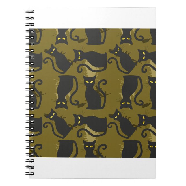 Cat Metallizer Factory Deco Template Tube Art Notebook (Front)