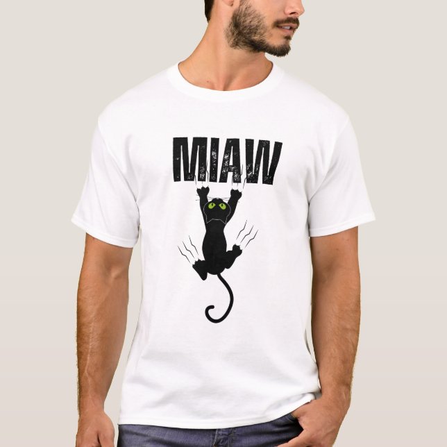 Cat  miaw T-Shirt (Front)