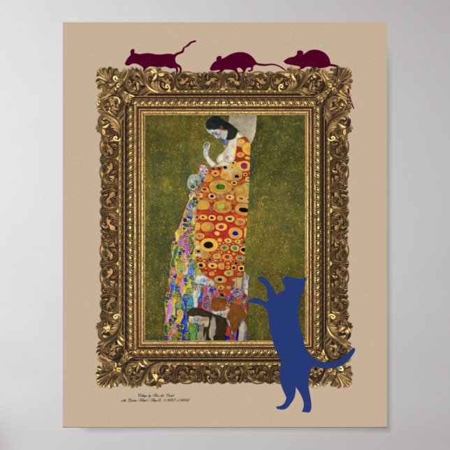 Cat, Mice, Fine Art and Humor, Poster (Front)