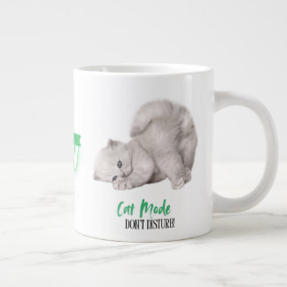 Cat Mode-Don’t Disturb, It’s Coffee Time Now Large Coffee Mug