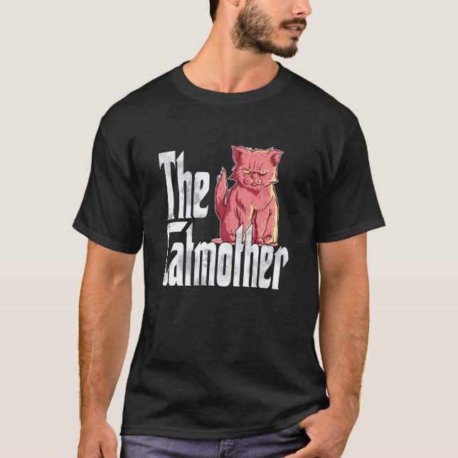 Cat Mom Catmother Evil Cat Mother Kitty Mommy T-Shirt (Front)