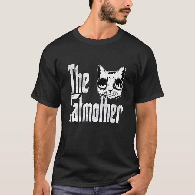 Cat Mom Catmother Goggles Cat Mother Kitty Mommy T-Shirt (Front)