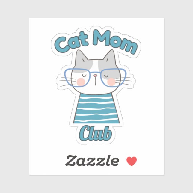 Cat Mom Club – Funny Cat Lover Gift for Pet Parent (Sheet)