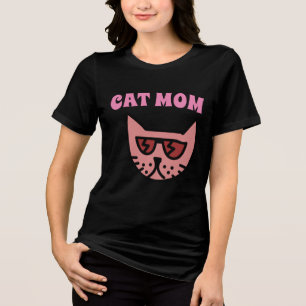 CAT MOM  LADIES T-SHIRTS