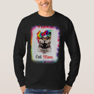 Cat Mom Love R Dad Boy Girl Tie Dye Bleach Ed T-Shirt