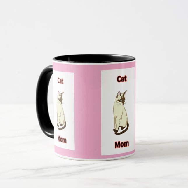 Cat Mom Mug (Front Left)