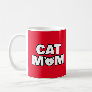 CAT MOM Mug (Red)