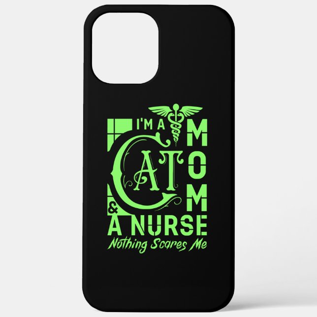 Cat Mom Nurse – Funny Gift for Nurses & Cat Lovers Case-Mate iPhone Case (Back)