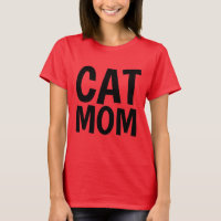 CAT MOM pink T-shirts & tank tops