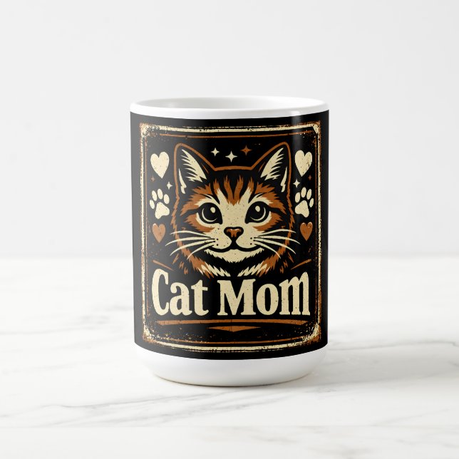 Cat Mom – Proud Feline Mother Love Coffee Mug (Center)