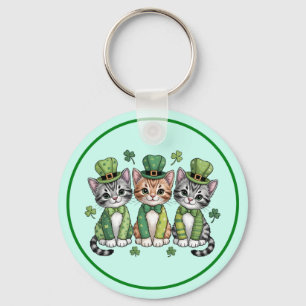 Cat Mom St. Patricks Day Design-47474 Hoodie Key Ring