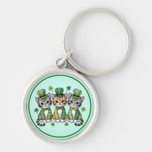 Cat Mom St. Patricks Day Design-47474 Hoodie Key Ring