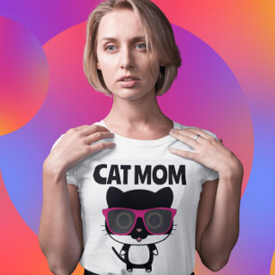 CAT MOM SUNGLASSSES COOL CAT T-shirts