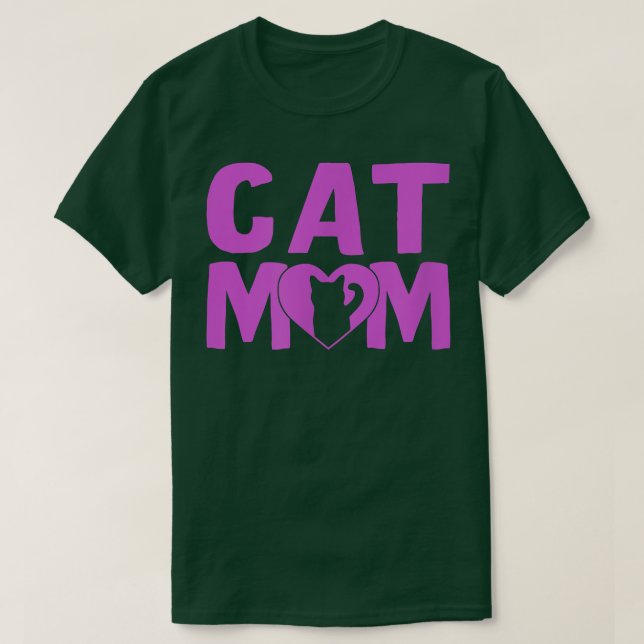 Cat Mom  T-Shirt (Design Front)