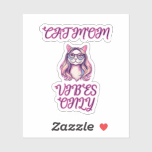 Cat Mom Vibes Only Feline Lover Life Design