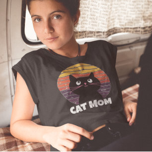 CAT MOM VINTAGE RETRO EIGHTIES 80s T-Shirts