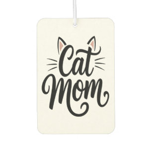 Cat Mom Whiskers and Ears Car Air Freshener
