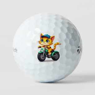 Cat momy  golf balls