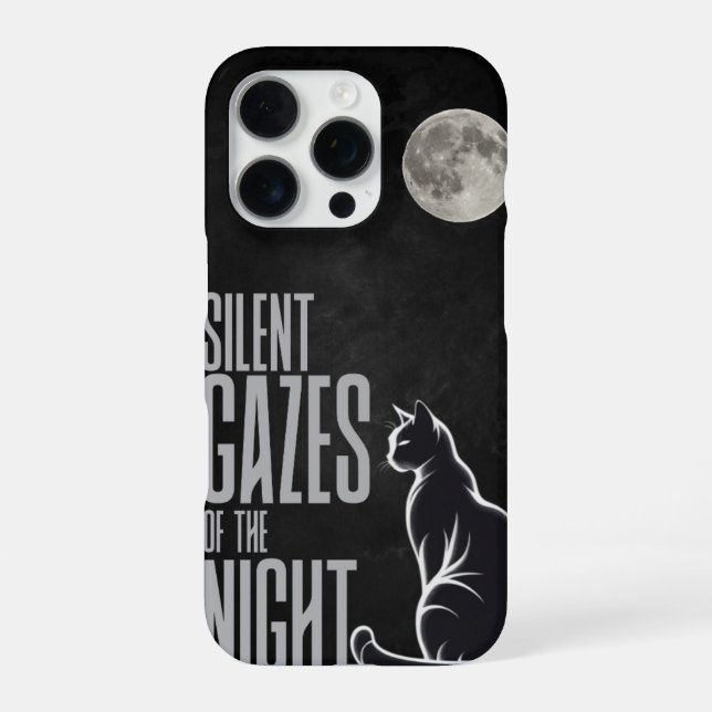 Cat & Moon Aesthetic iPhone Case” Case (Back)