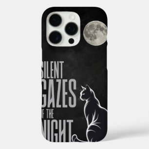 Cat & Moon Aesthetic iPhone Case” 16 Pro Case